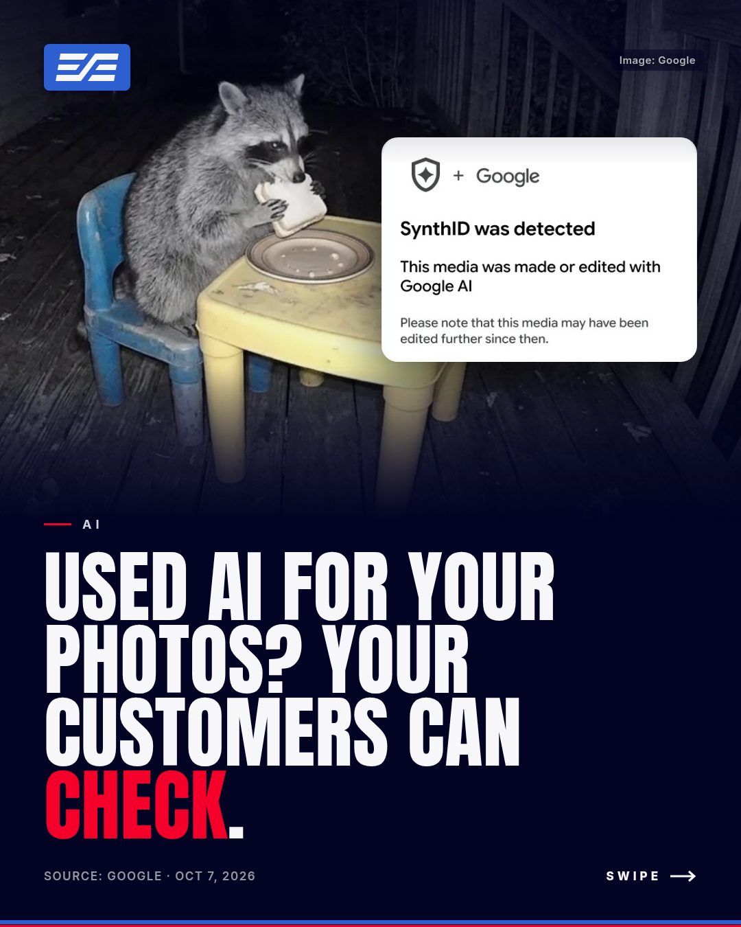 Used AI for Your Photos? Your Customers Can Check.