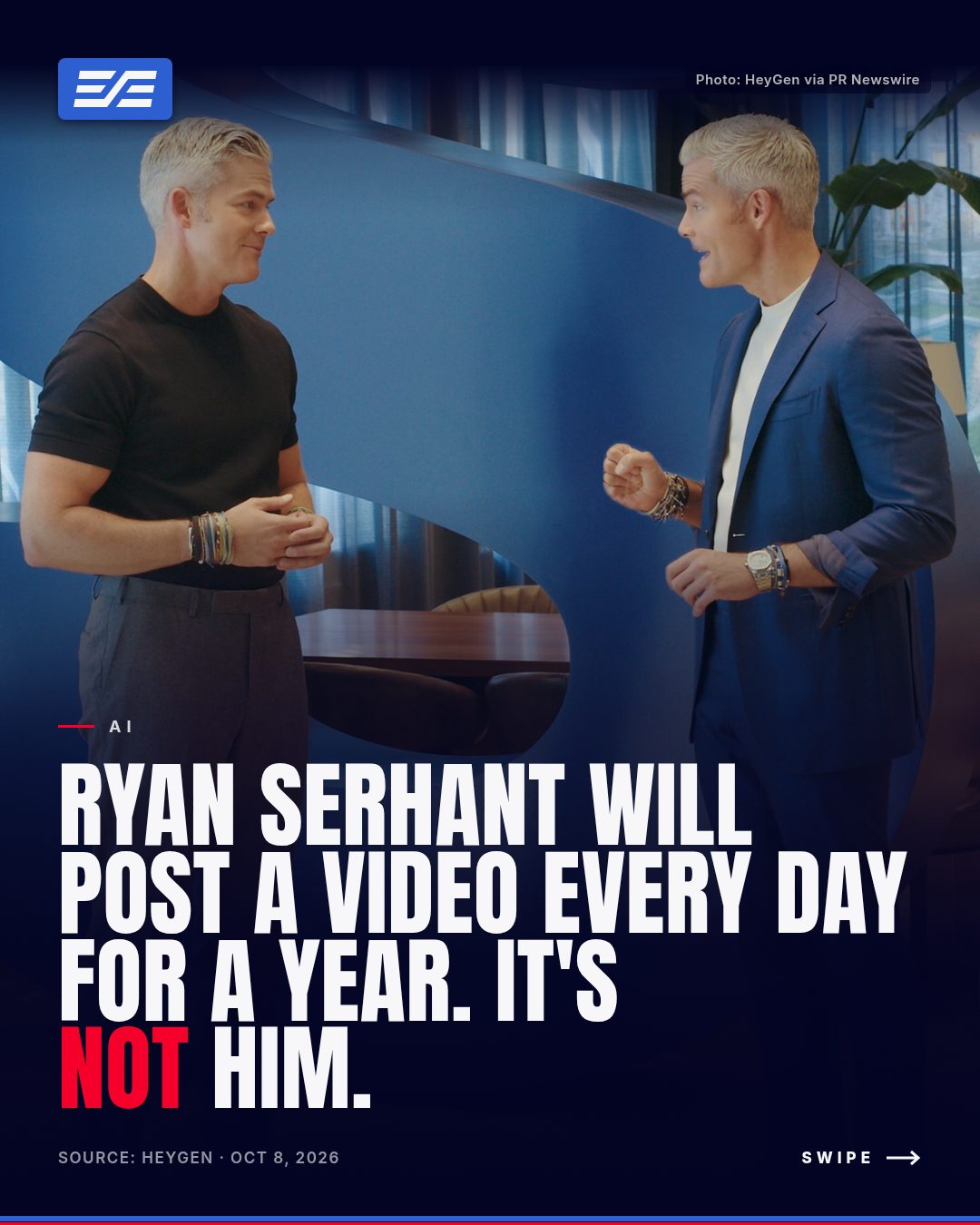 Ryan Serhant Will Post a Video Every Day for a Year. It's Not Him.